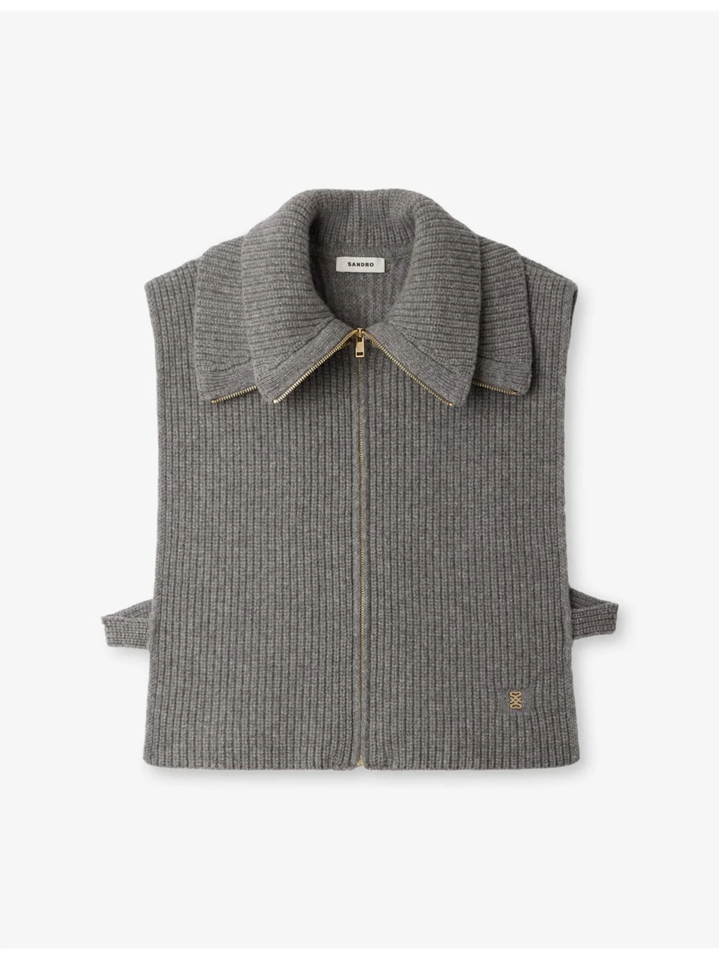 Zipped Trucker Wool Collar - 1