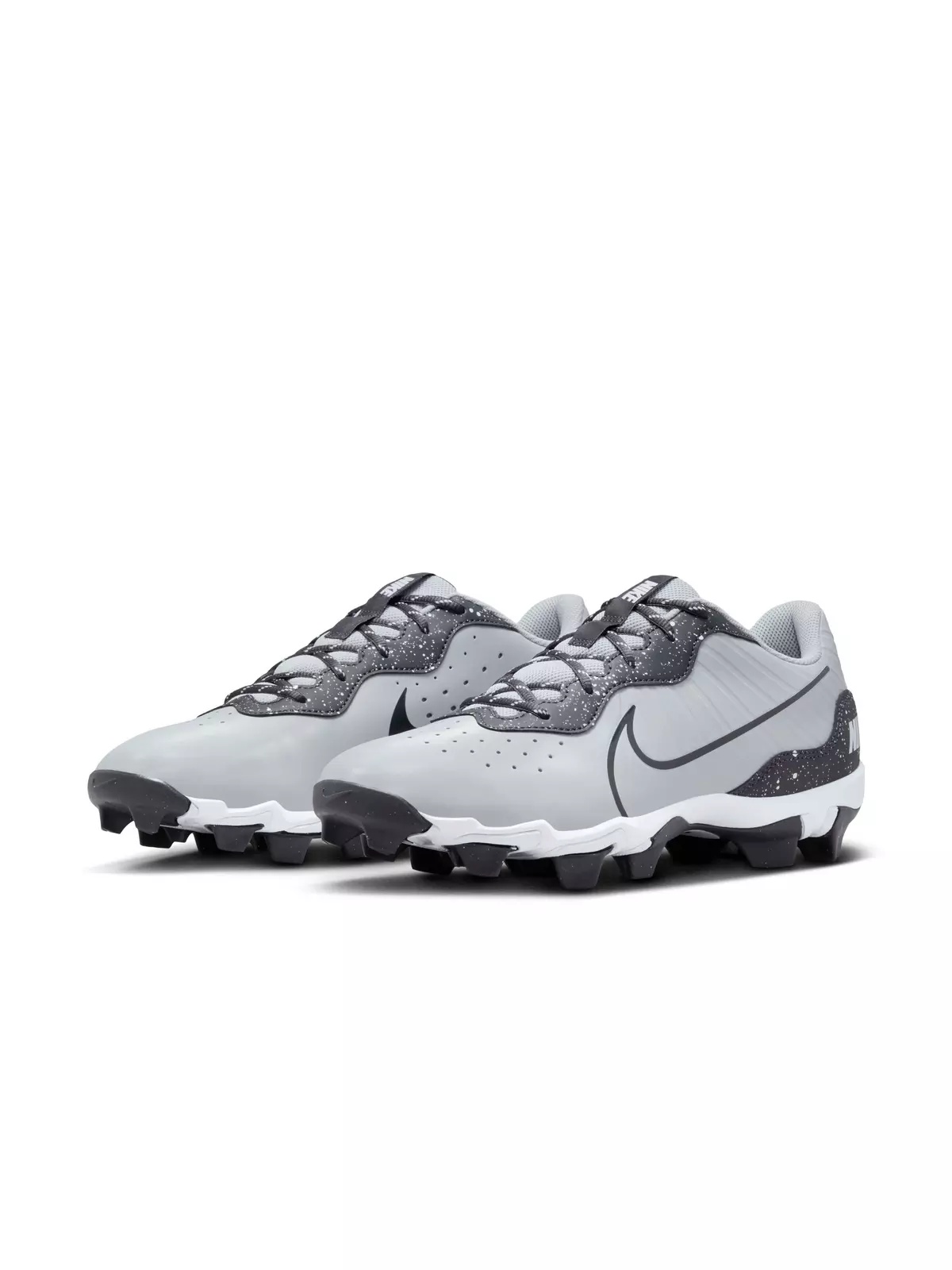 Alpha Huarache 4 Keystone "Wolf Grey/White/Dark Smoke Grey" Men's Baseball Cleat - 3