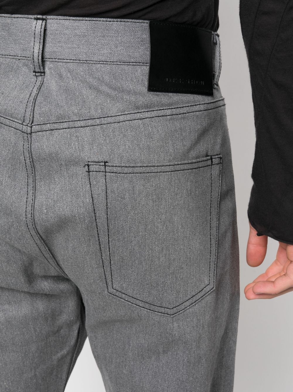 straight-leg cotton jeans - 6