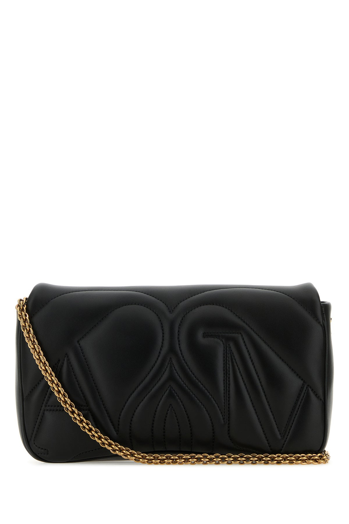 Black leather small Seal shoulder bag - 3