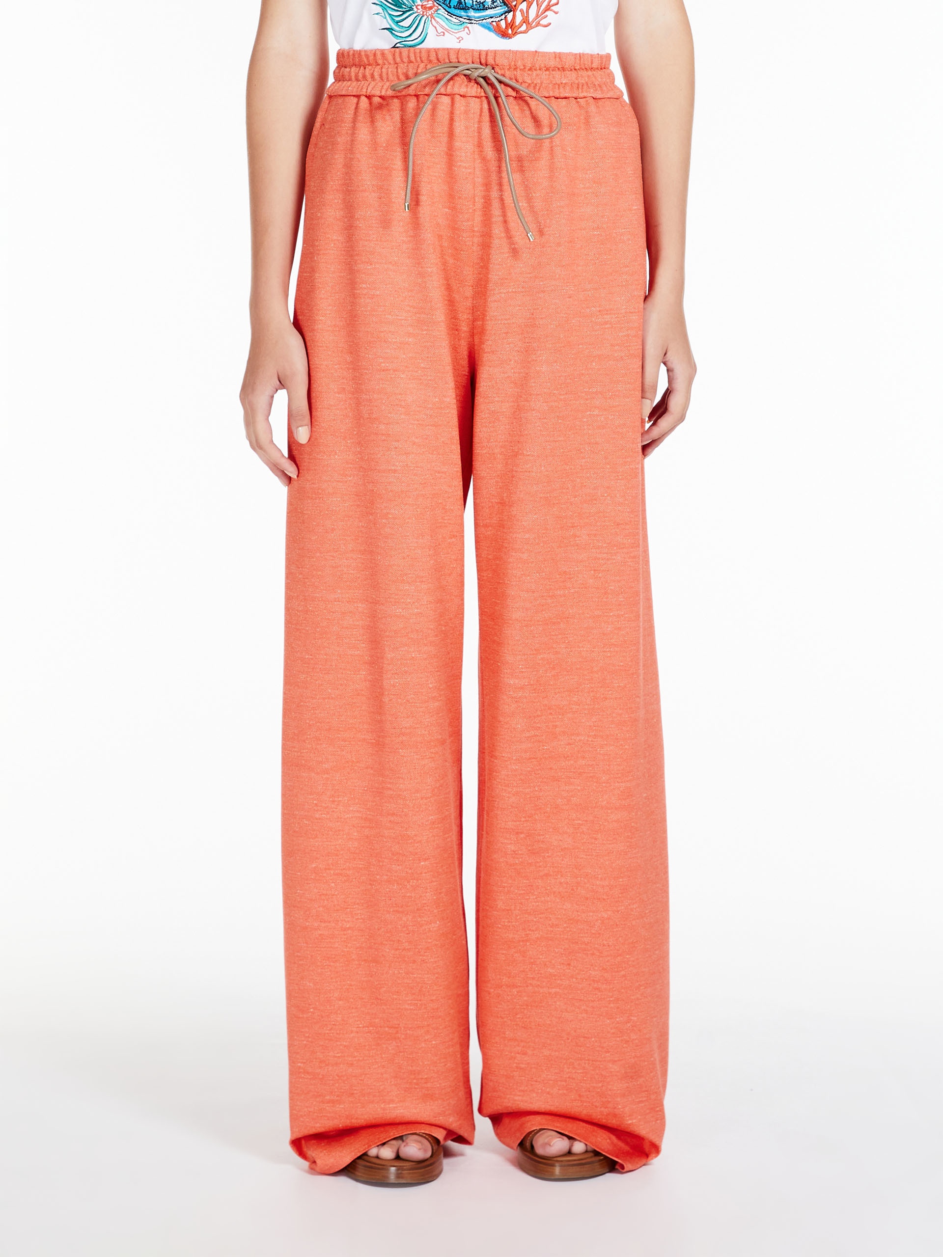 EOLIE Linen and cotton jersey trousers - 3