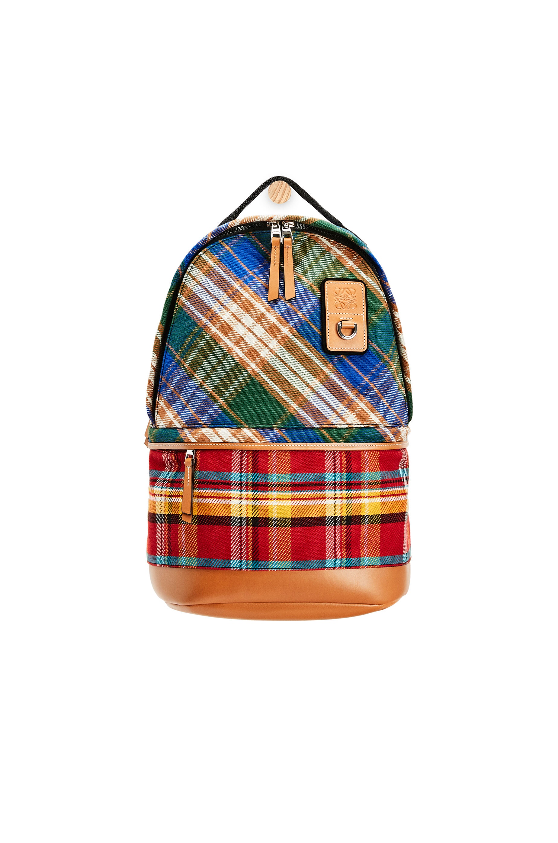 Small Backpack in tartan - 1