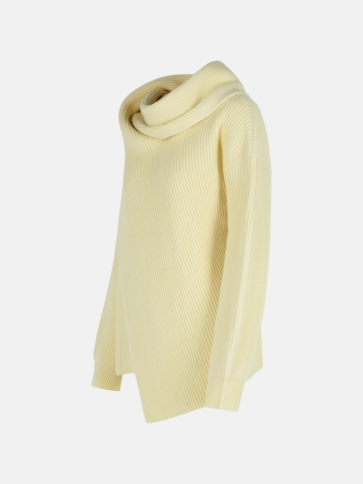 IVORY WOOL SWEATER - 2