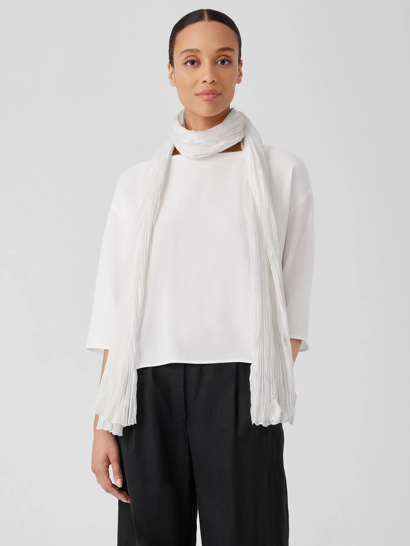 EILEEN FISHER Whisper Silk Scarf outlook