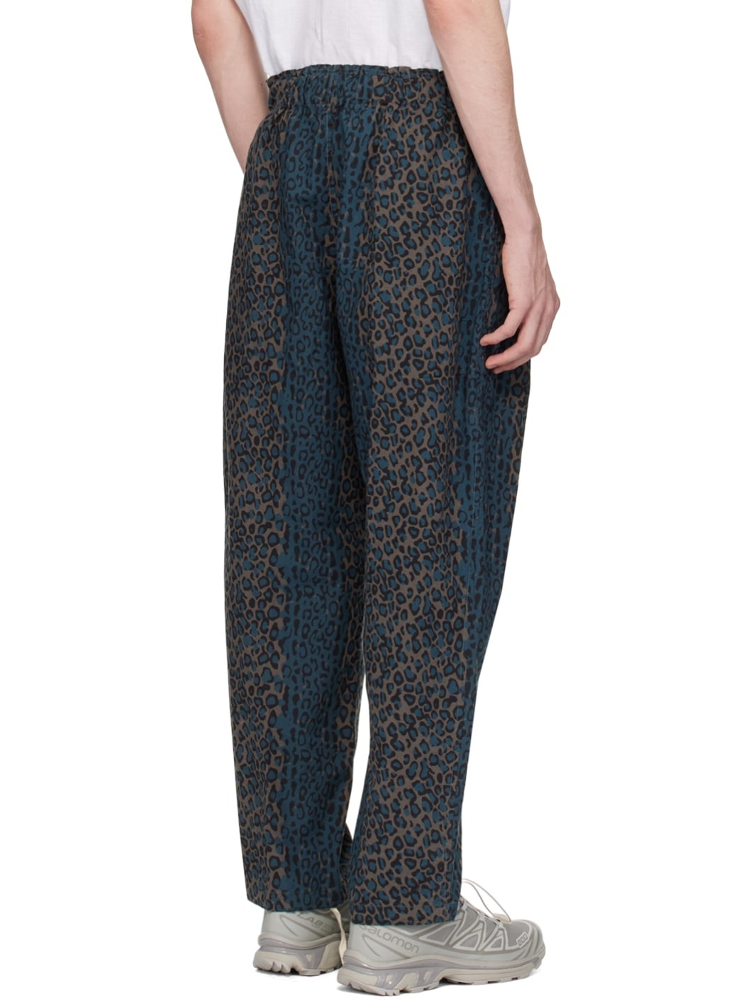 Gray & Blue Army String Trousers - 3