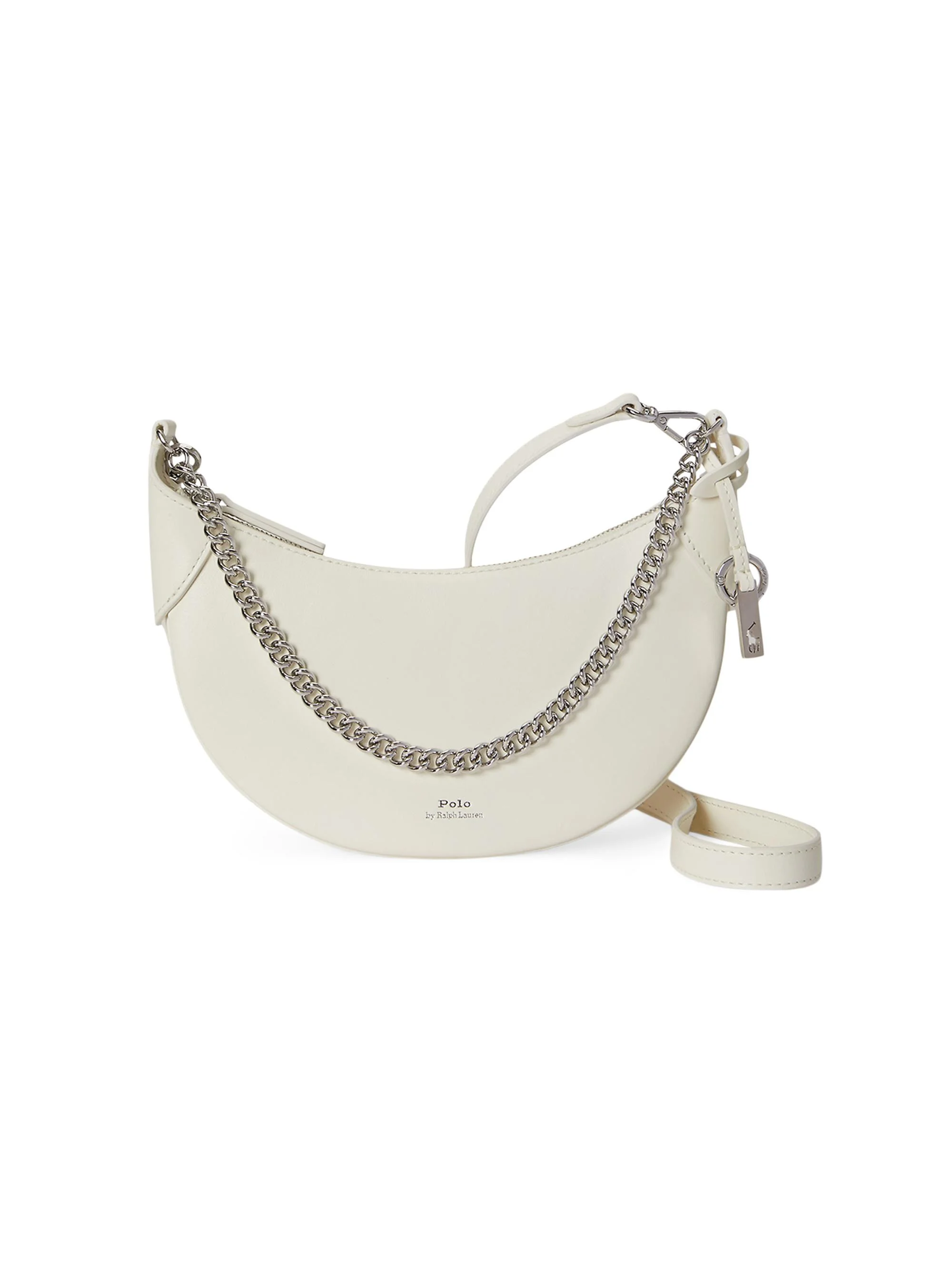 Women's Leather Convertible Crossbody Bag - Frosting - 1