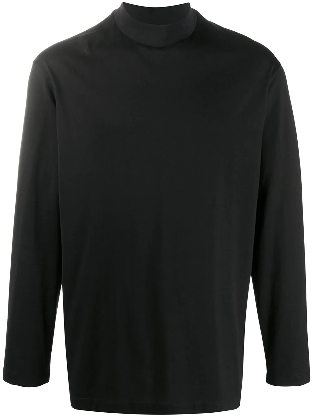 funnel neck T-shirt - 1