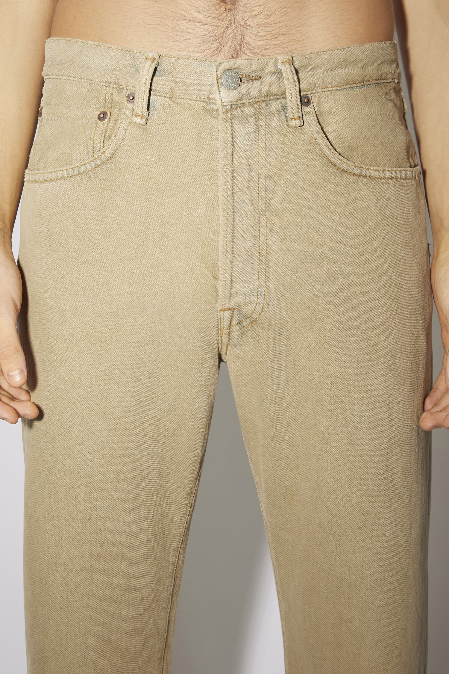 Loose fit jeans - Sand beige - 6