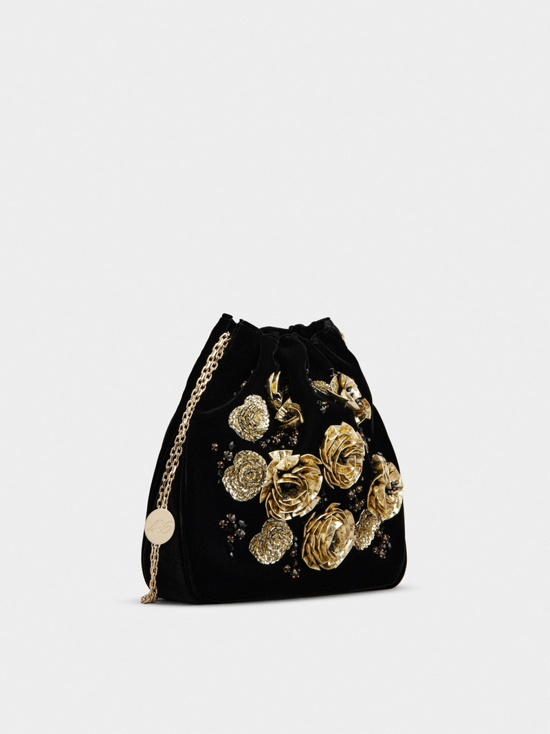 Rose Pilgrim Mini Bag in velvet 3