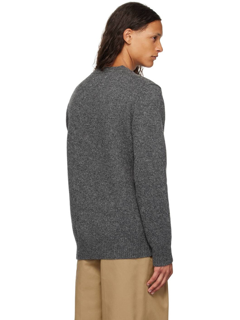 Gray Shetland Wool Sweater 3