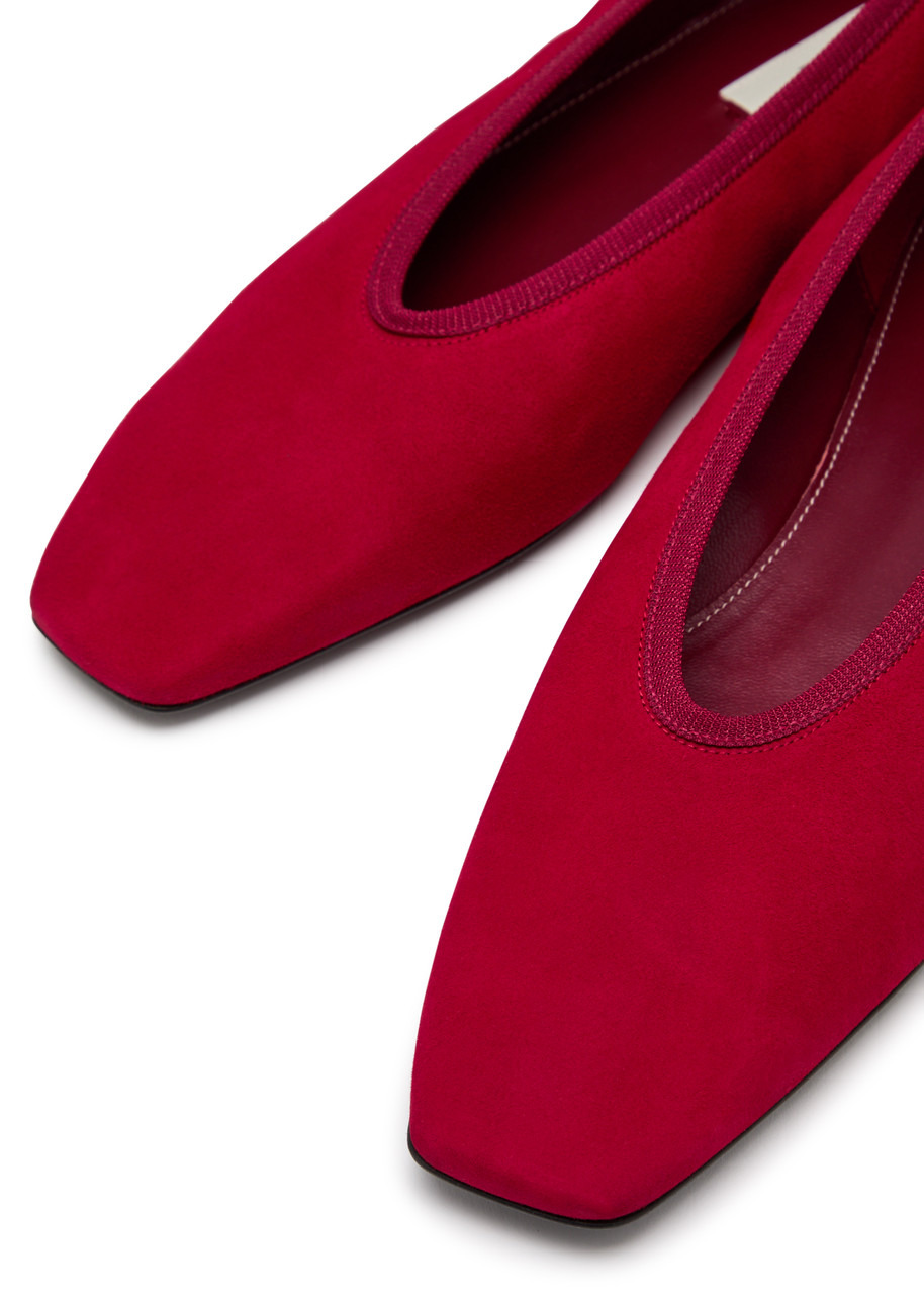 Toteme Minimalist Suede Ballet Flats - 3
