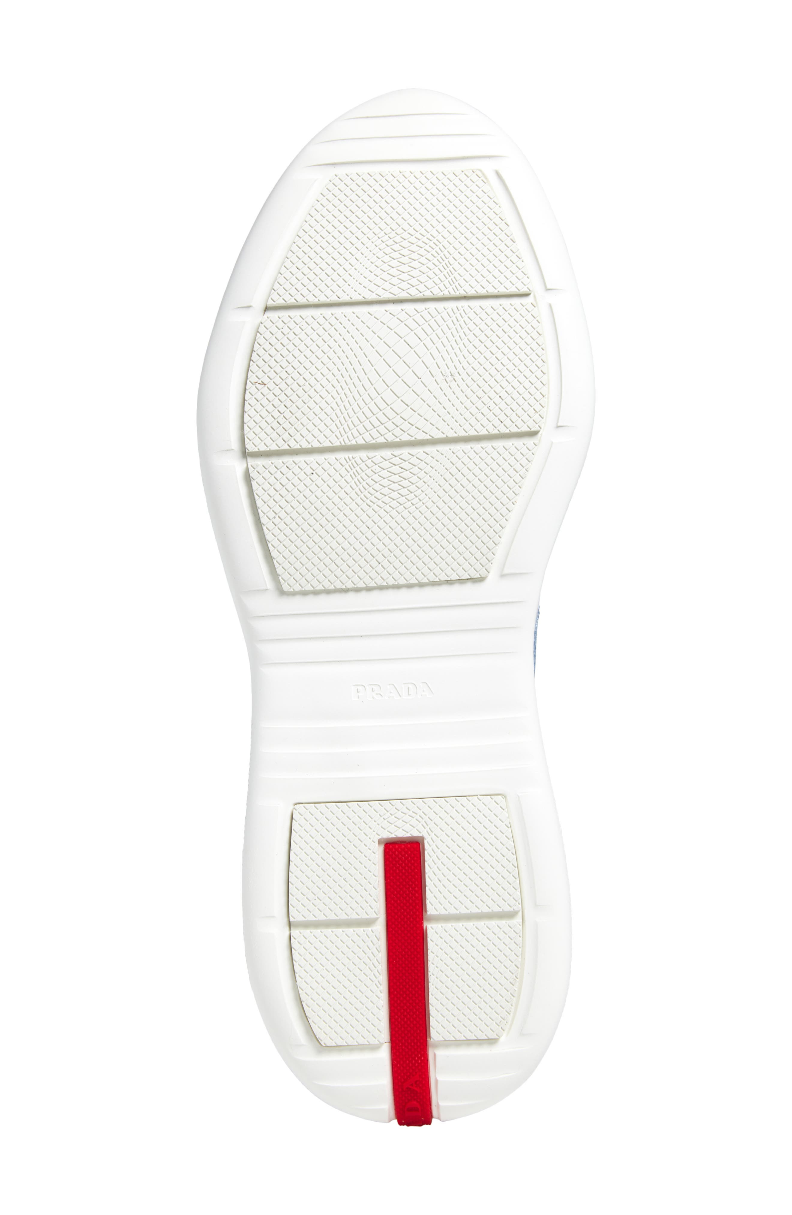 Prada America's Cup Vernice Bike Low Top Sneaker in Astrale/Argento at Nordstrom - 6