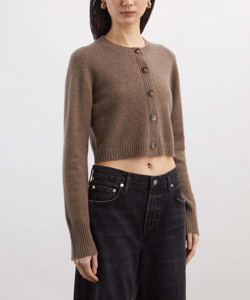 Loulou de Saison Zephir Cropped Cashmere Cardigan outlook