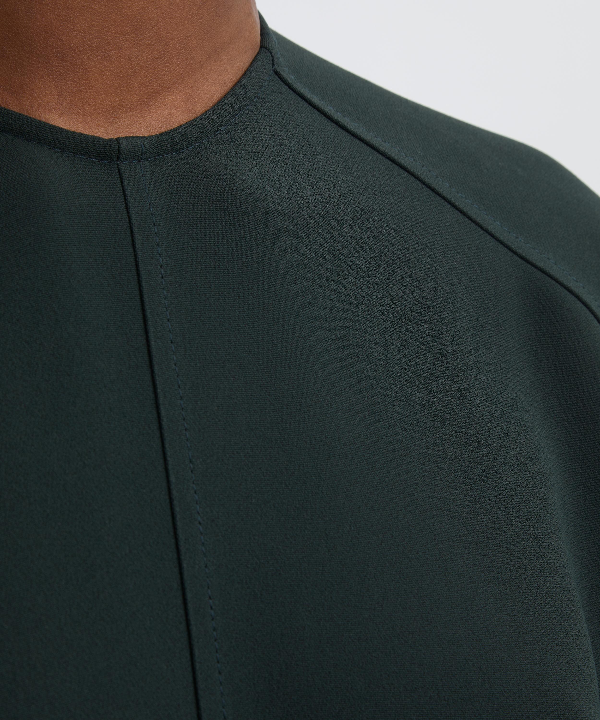Dark Pine Long Sleeve Dolman Midi Dress - 5