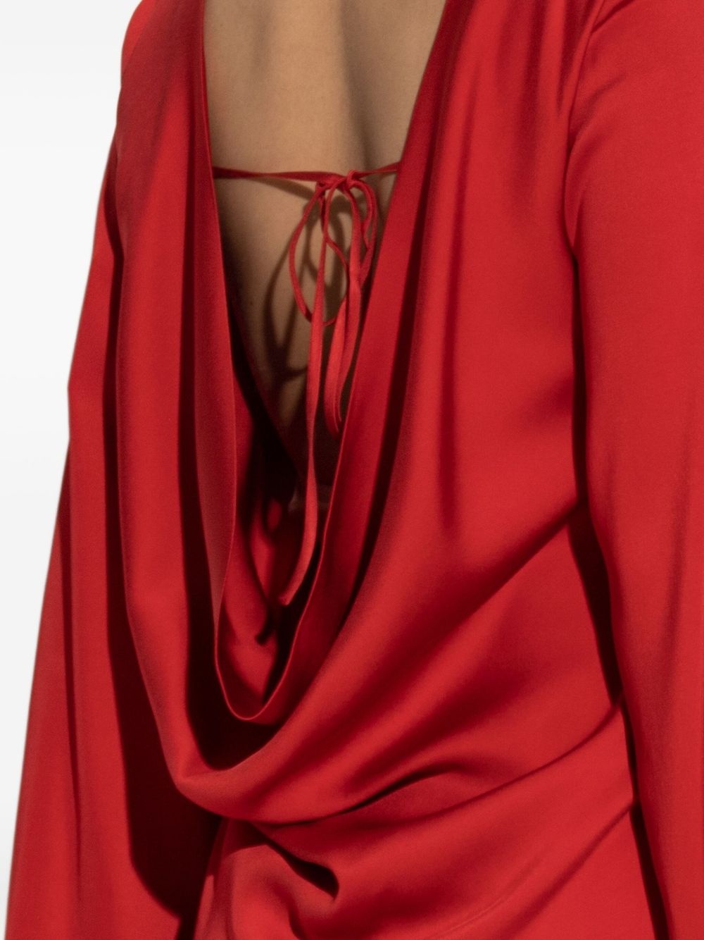 mock-neck cocktail dress - 5