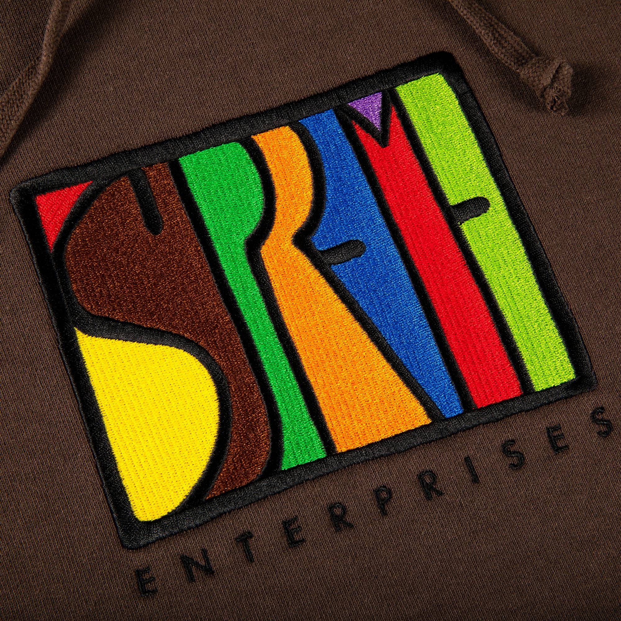 Supreme Supreme Enterprises Hooded Sweatshirt 'Dusty Brown' | REVERSIBLE