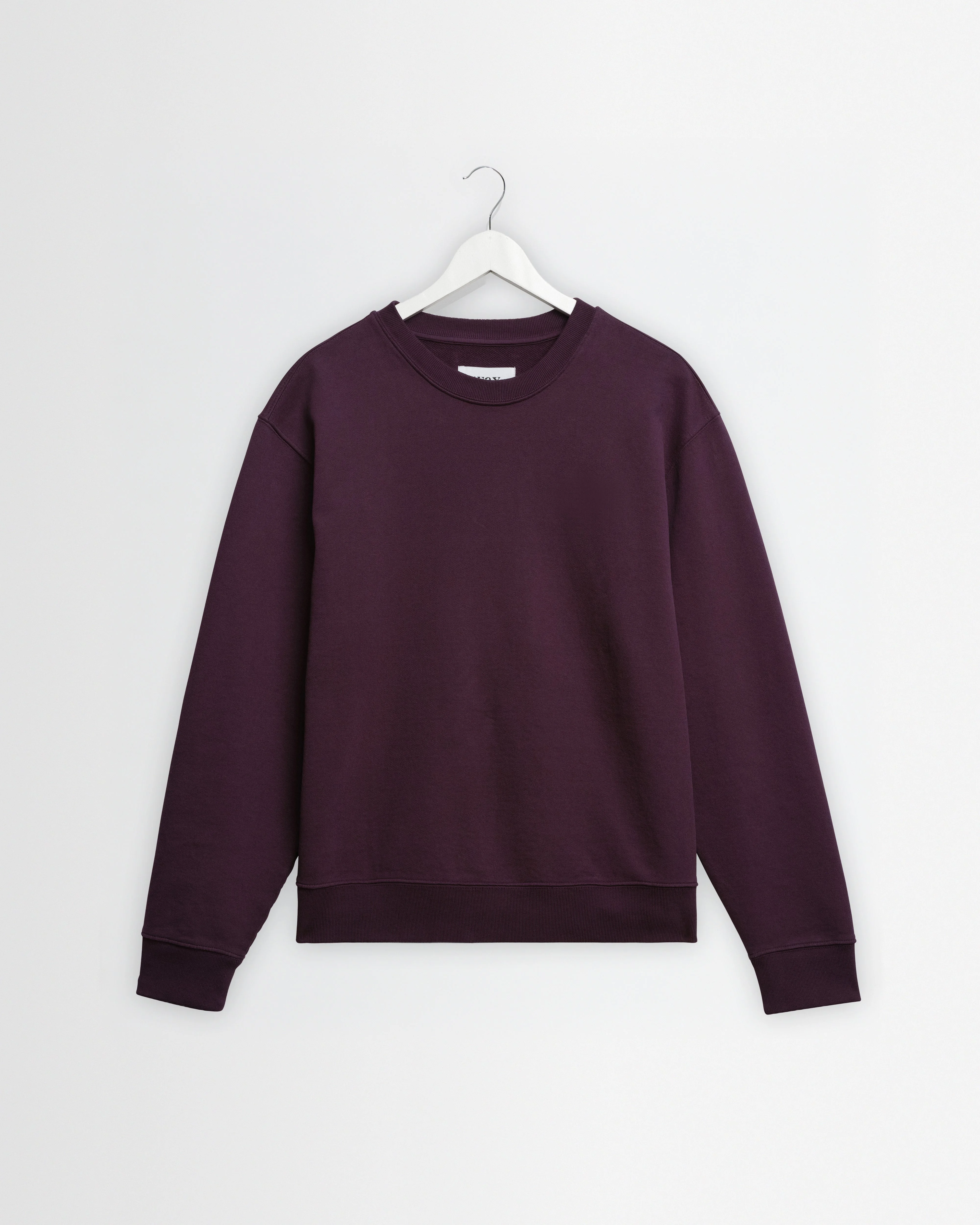 Sidney - Washed Purple Loopback Cotton Sweatshirt - 1