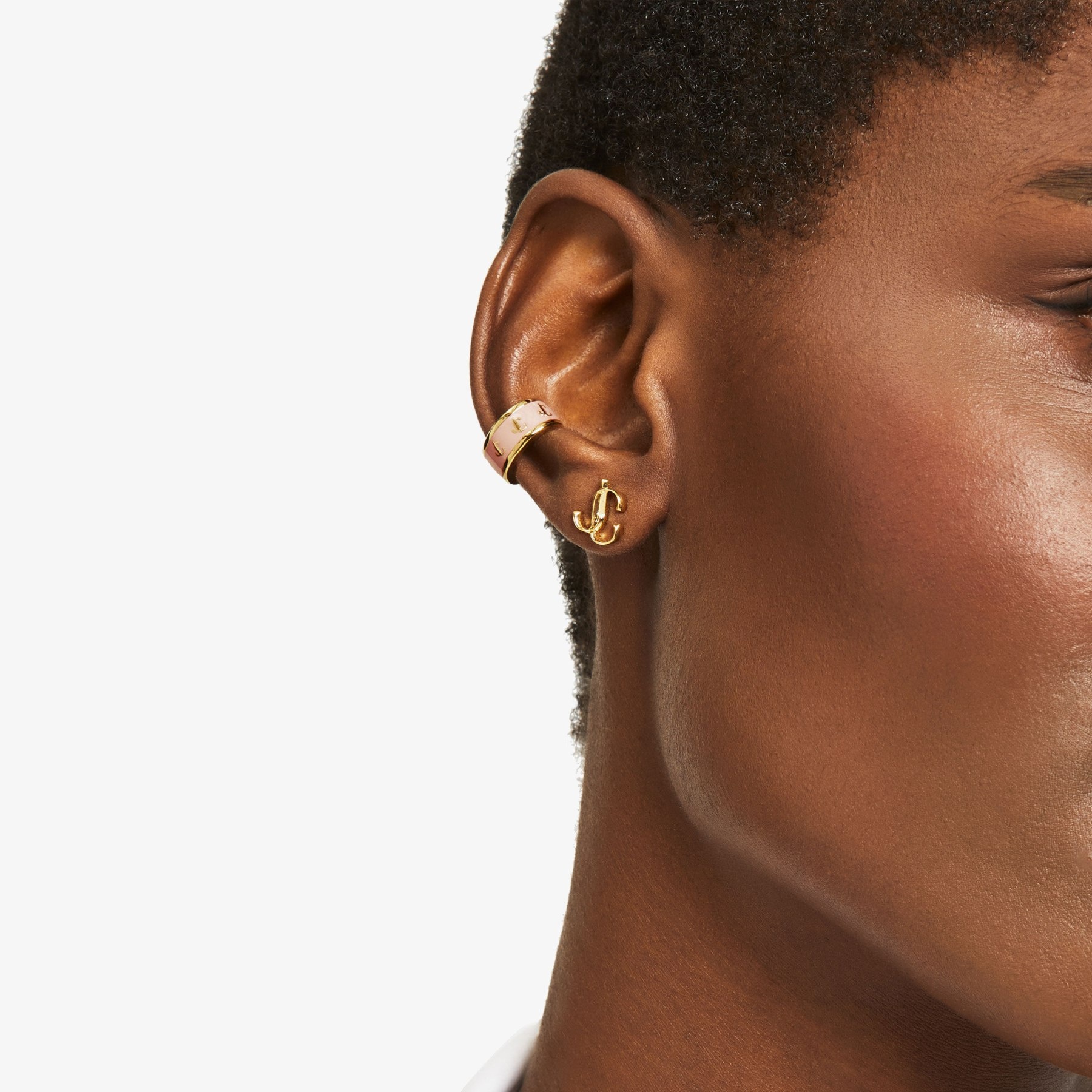 JC Mini Studs
Gold-Finish Metal JC Mini Stud Earrings - 3