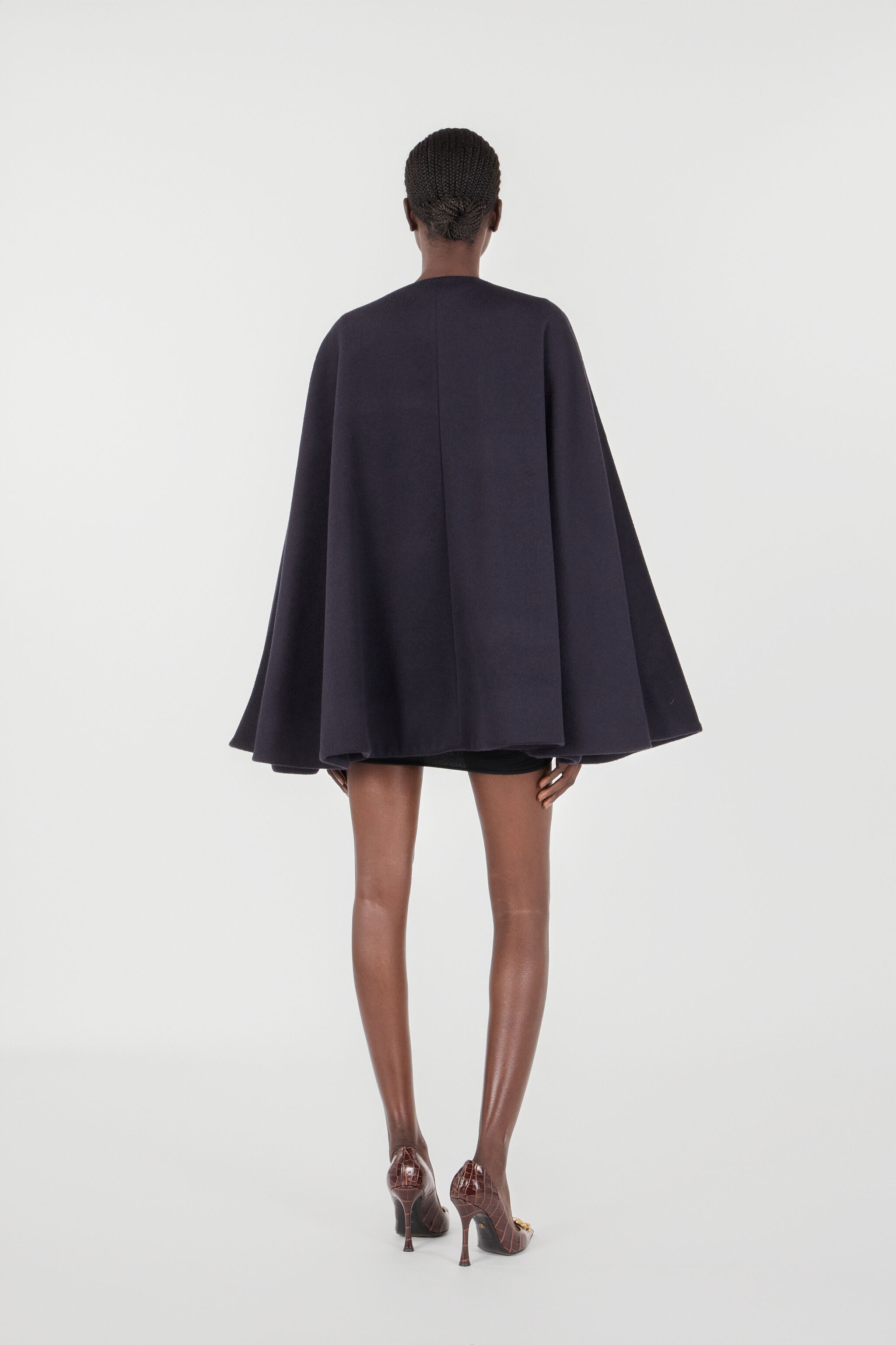 Cashmere-Blend Cape Coat - 4
