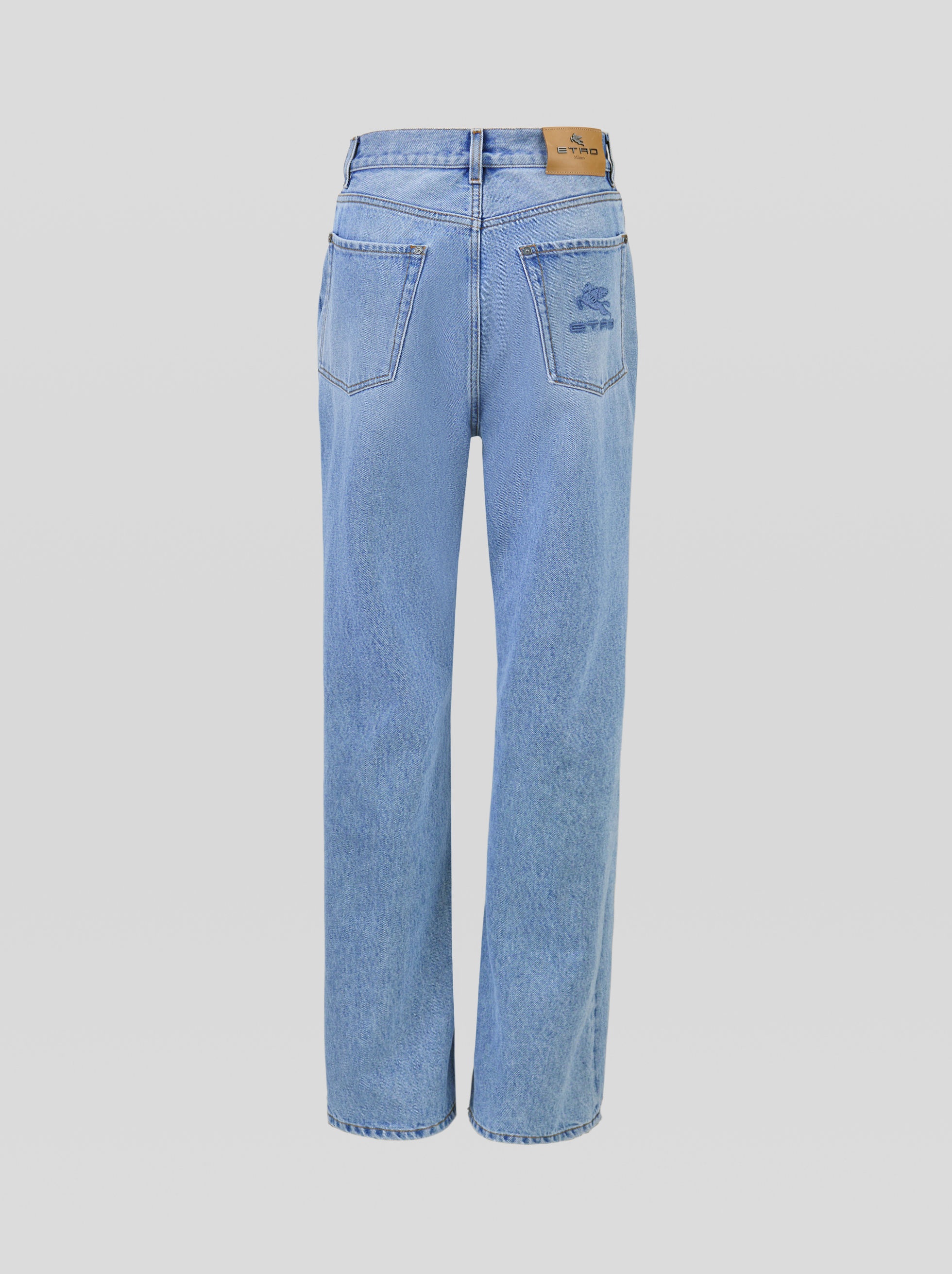 DISTRESSED DETAIL DENIM JEANS - 5