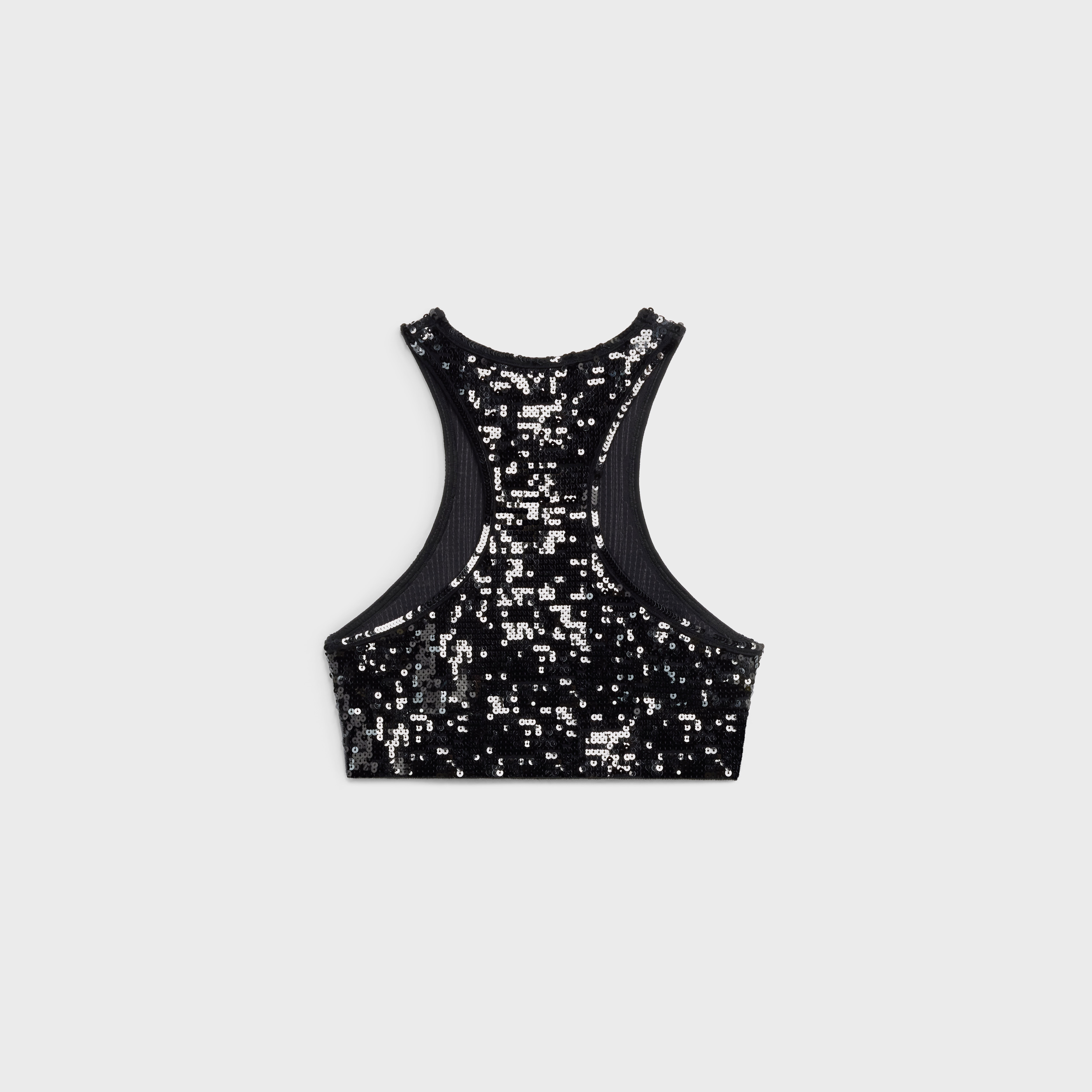 EMBROIDERED VISCOSE CROP TOP WITH UNDERWIRE - 2
