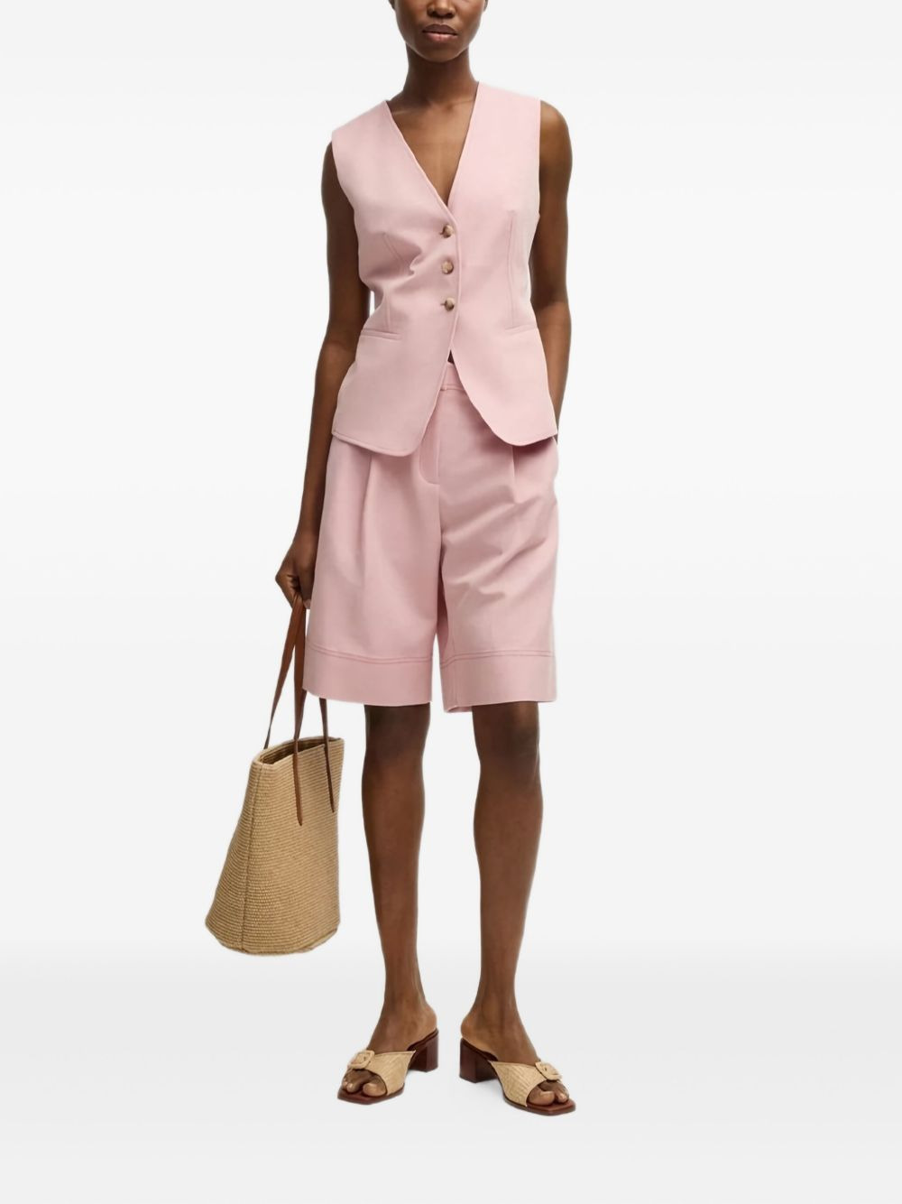 sleeveless buttoned waistcoat - 2