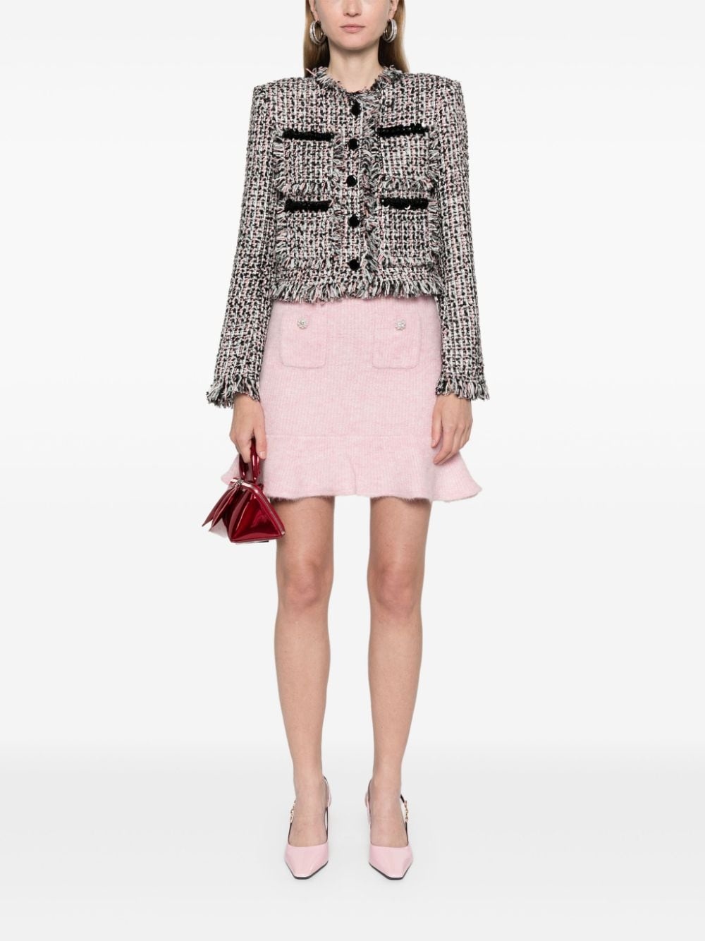 knitted mini skirt - 2