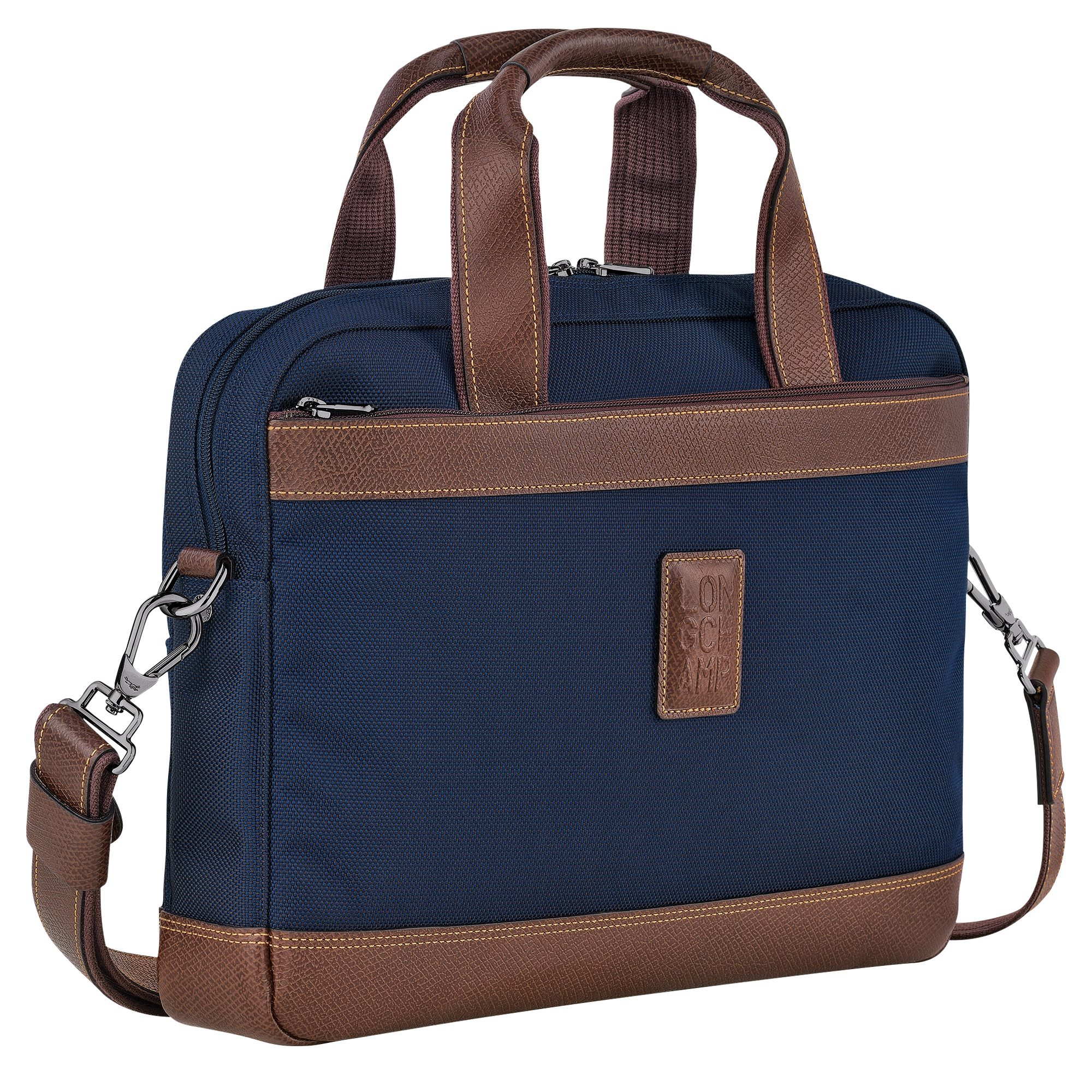 Boxford S Briefcase Blue - Canvas - 3