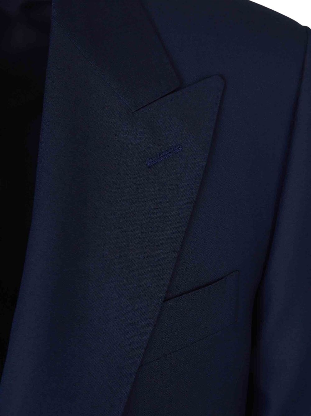 single breasted wool suit - 5