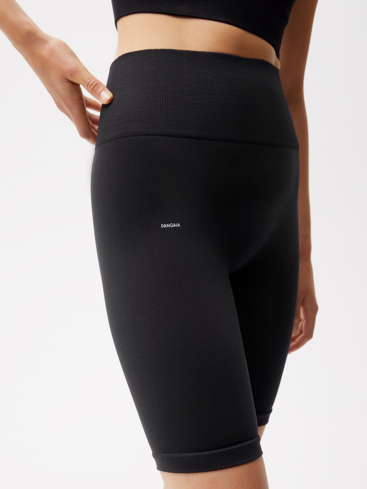 Women's Plant-Stretch Compressive Cycle Shorts - Black - 5