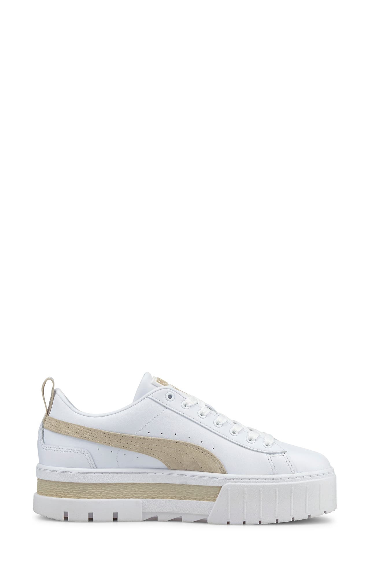 PUMA Mayze Platform Sneaker in Puma White-Peyote at Nordstrom - 1