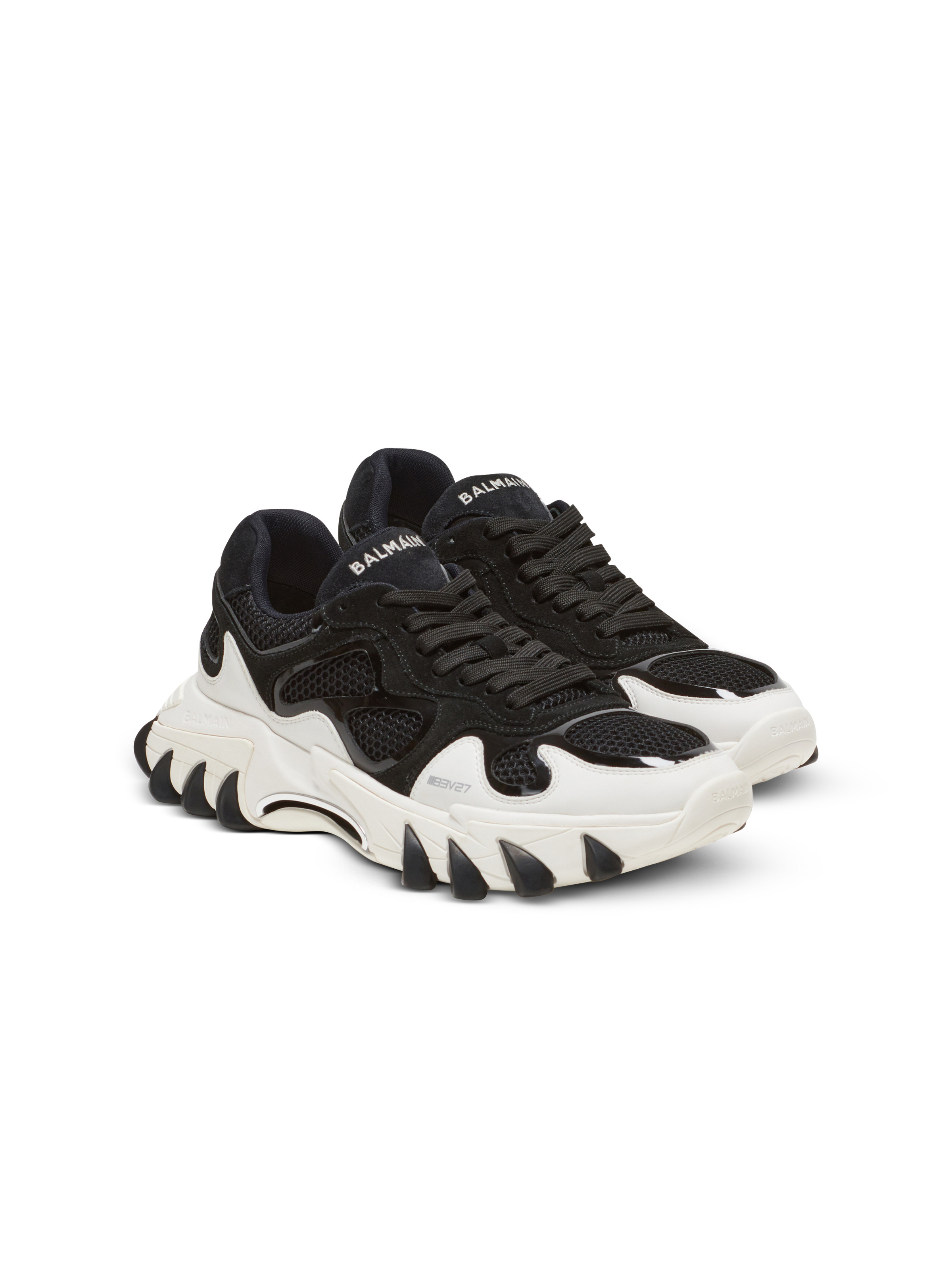 B-East trainer in leather, suede and mesh - 2