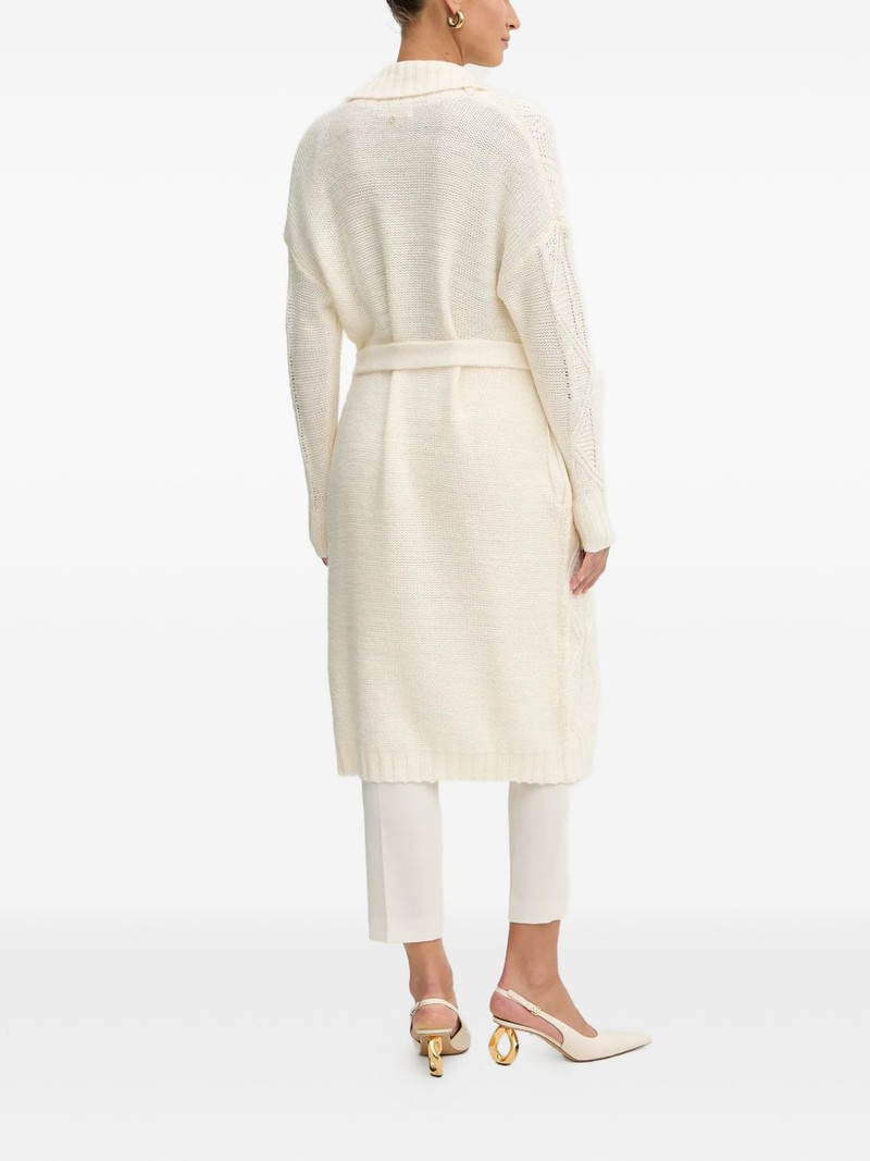 cable-knit belted cardigan 3