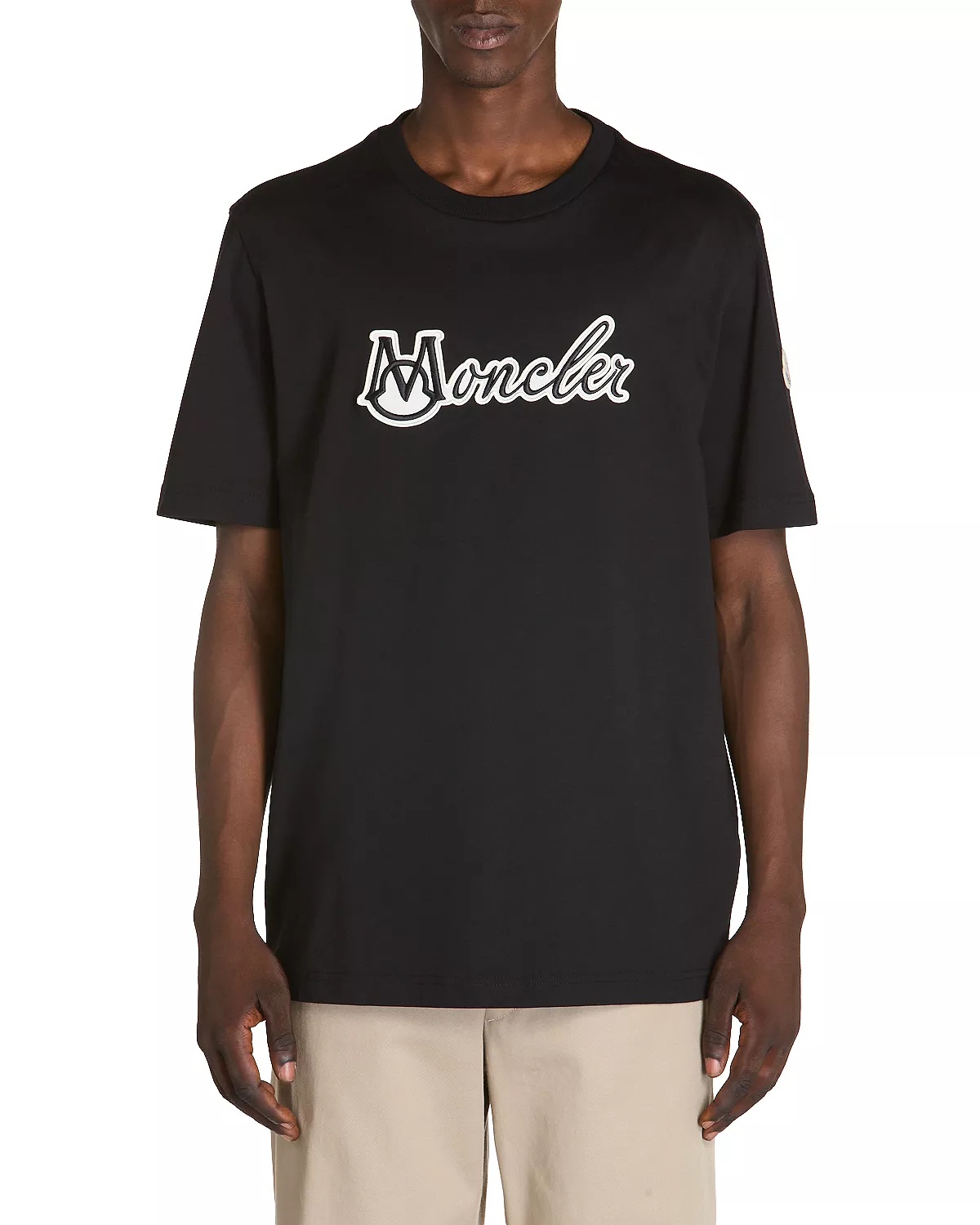 Cotton Embroidered Logo Graphic Tee - 1