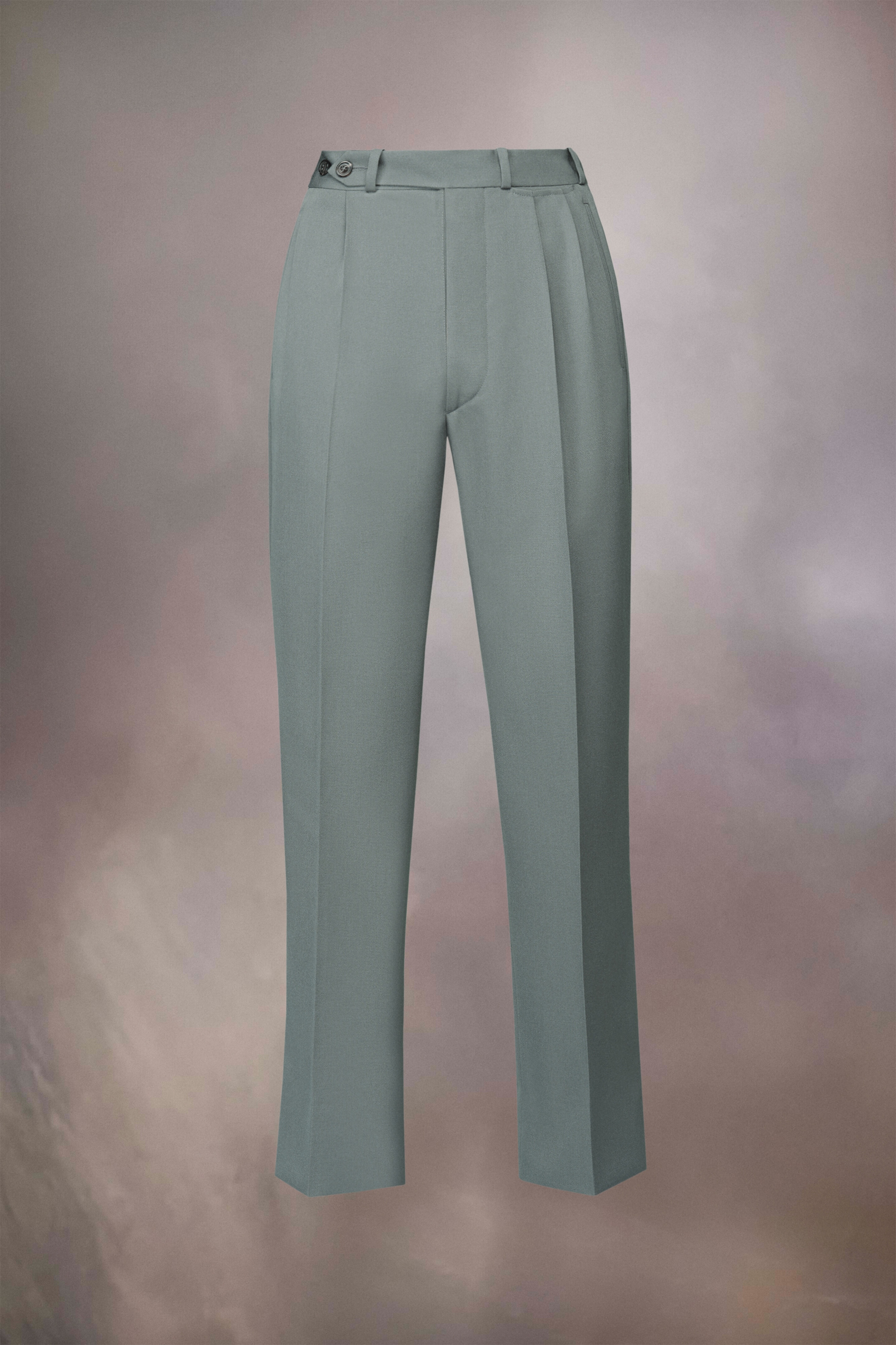 Wool gabardine trousers - 1