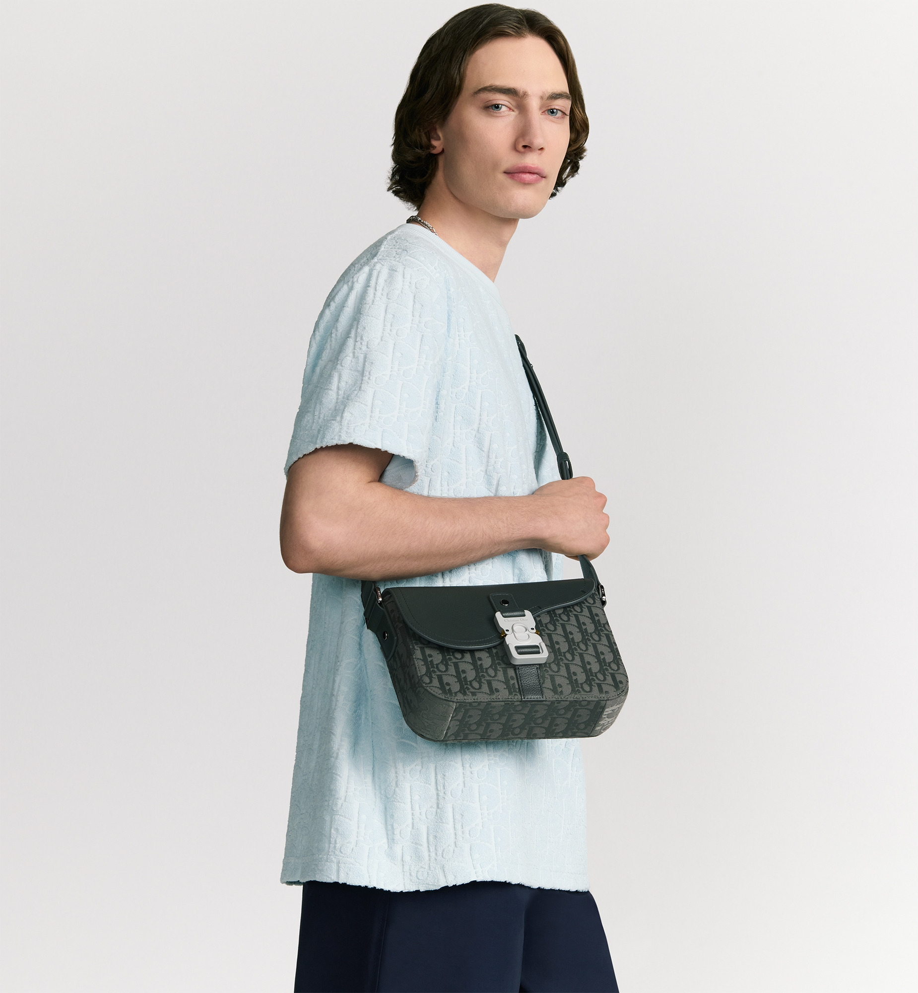Small Saddle Messenger Bag with Flap - 2