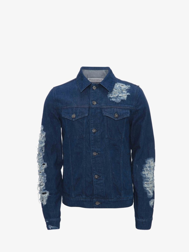 DISTRESSED DENIM JACKET - 1