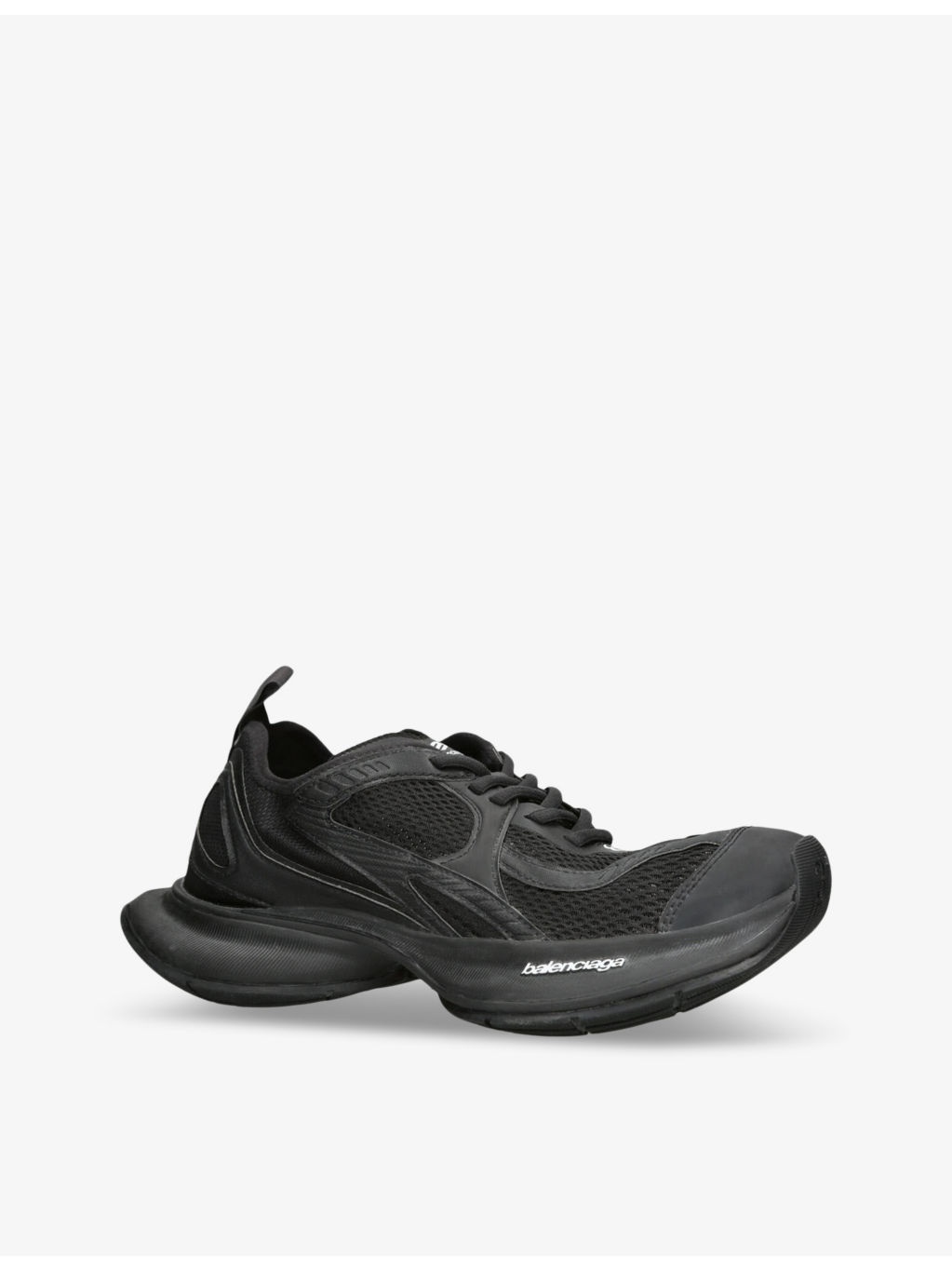 Circuit Runner mesh and faux-leather low-top trainers - 3