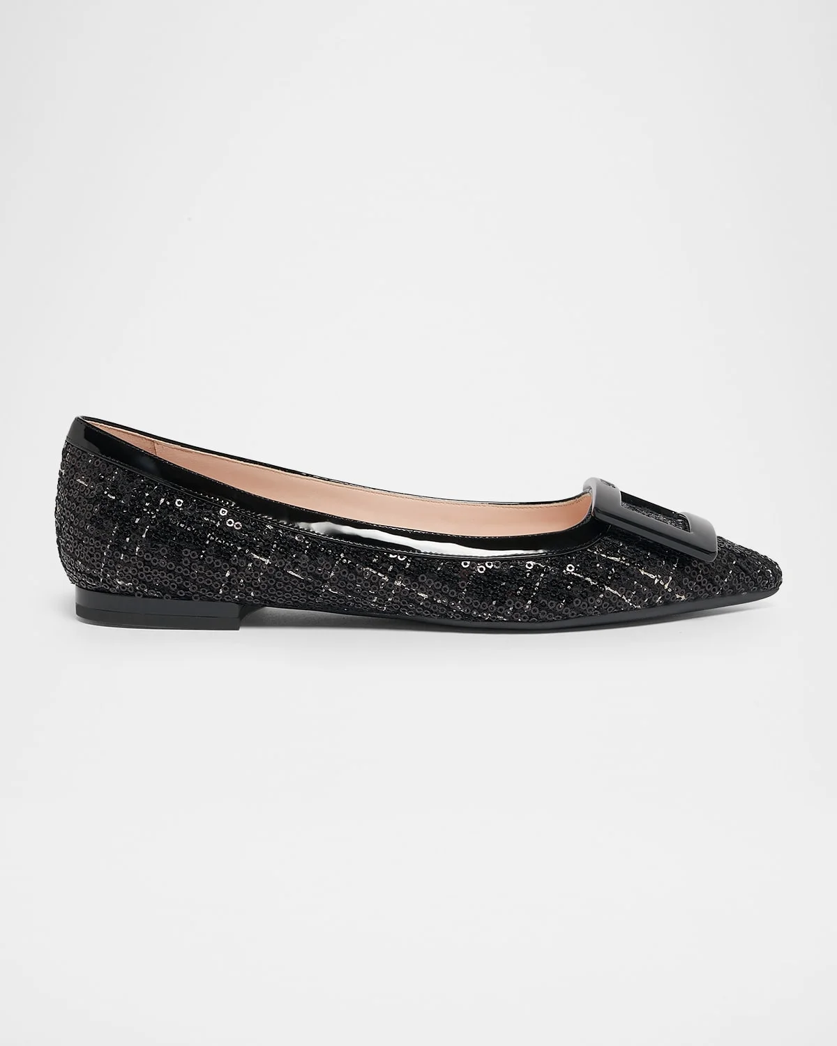 Gommettine Sequined Tweed Ballet Flats - 1