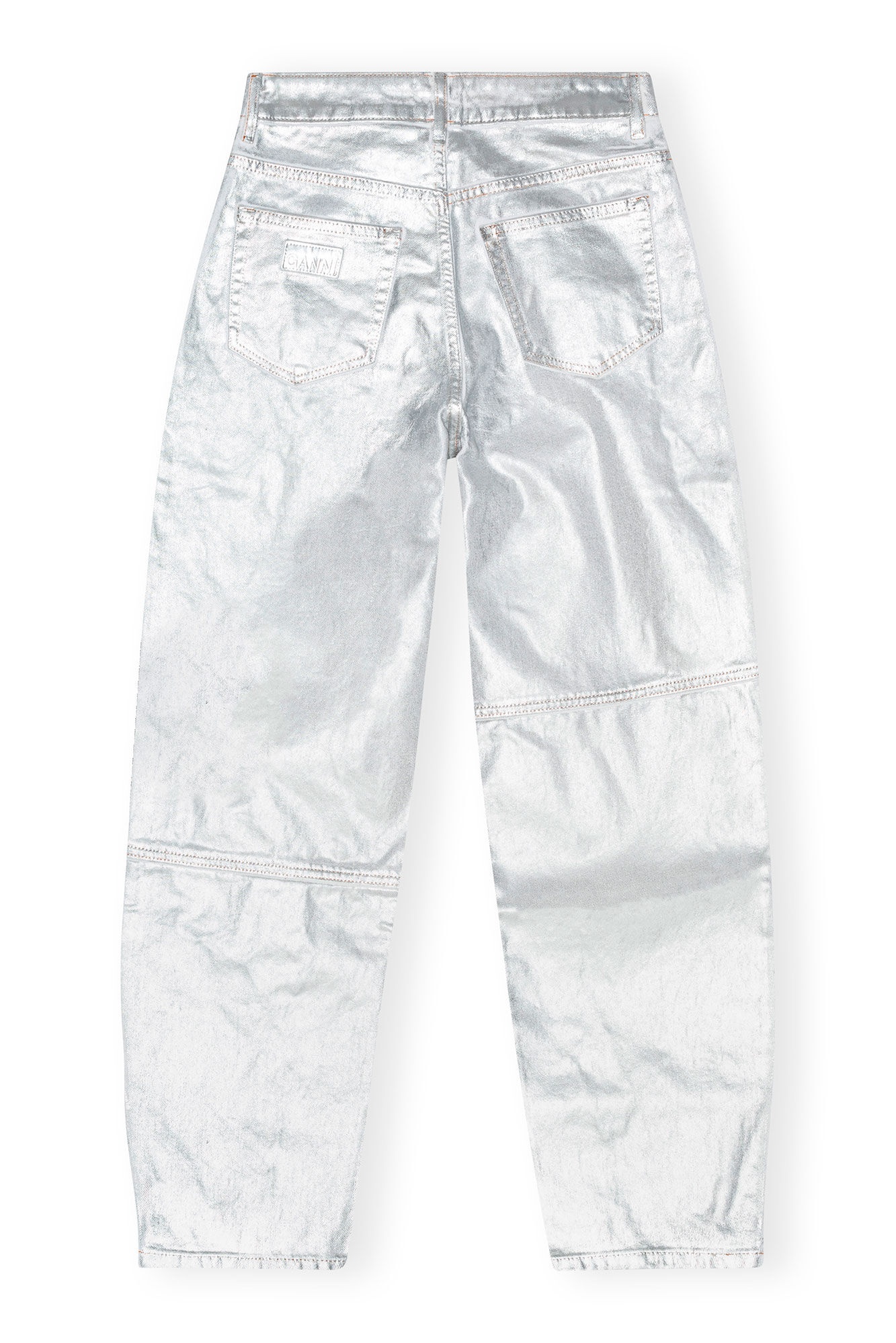 SILVER FOIL STARY JEANS - 2