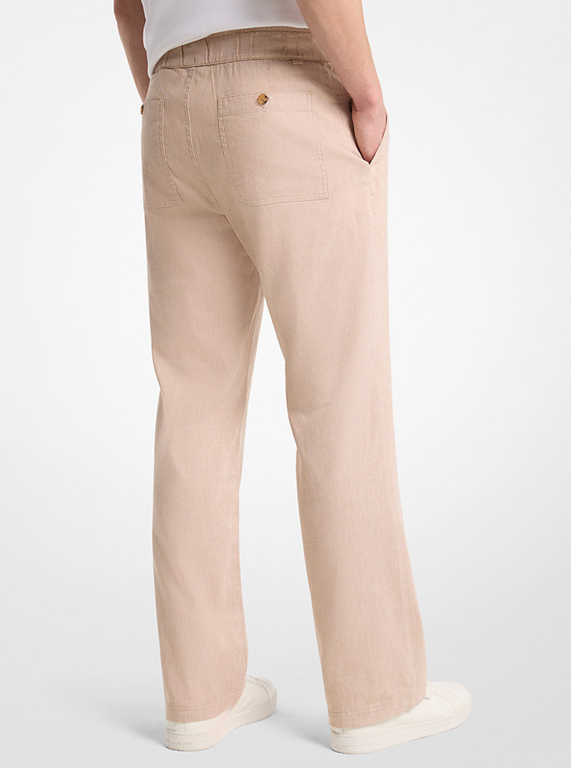 MICHAEL KORS Linen and Cotton Blend Pants outlook