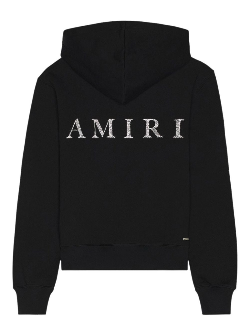 AMIRI logo-embellished cotton hoodie outlook