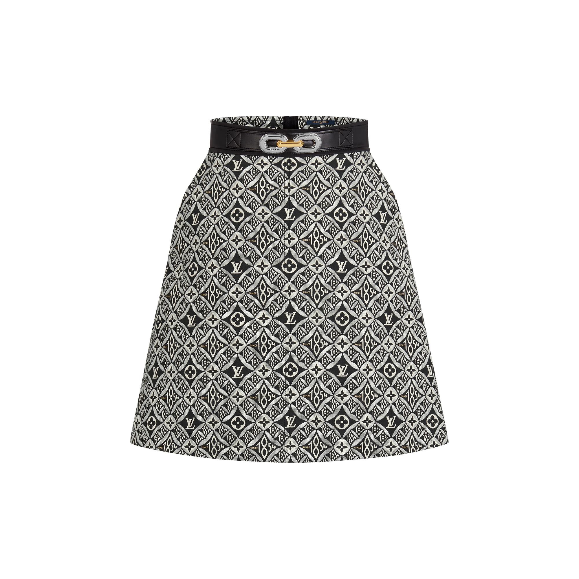 Since 1854 A-Line Mini Skirt with Metallic Buckle  - 1