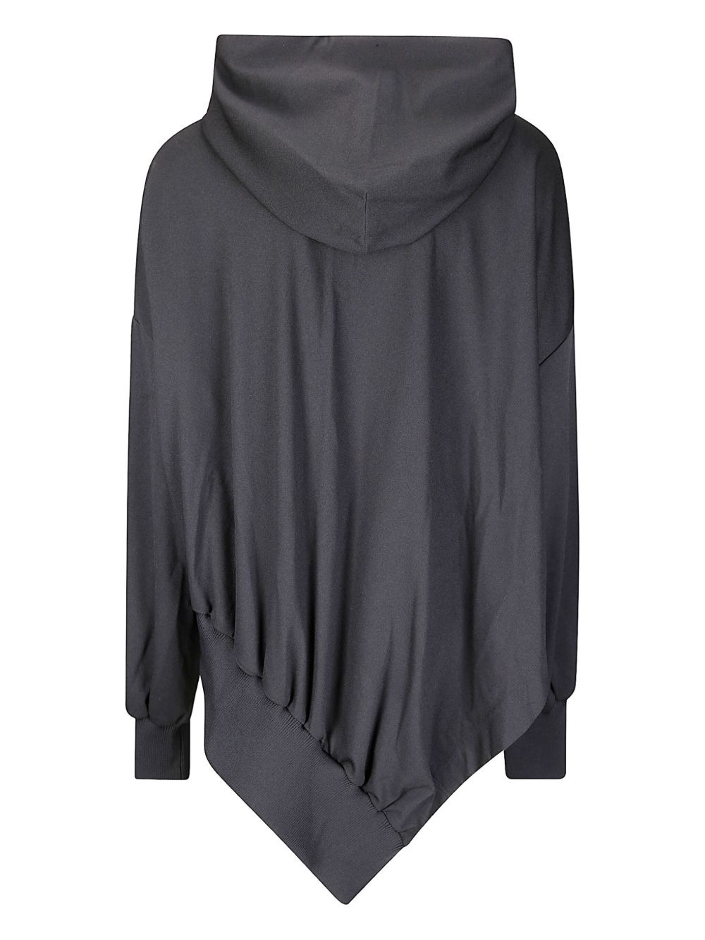 Unbalanced zip-up hoodie - 2