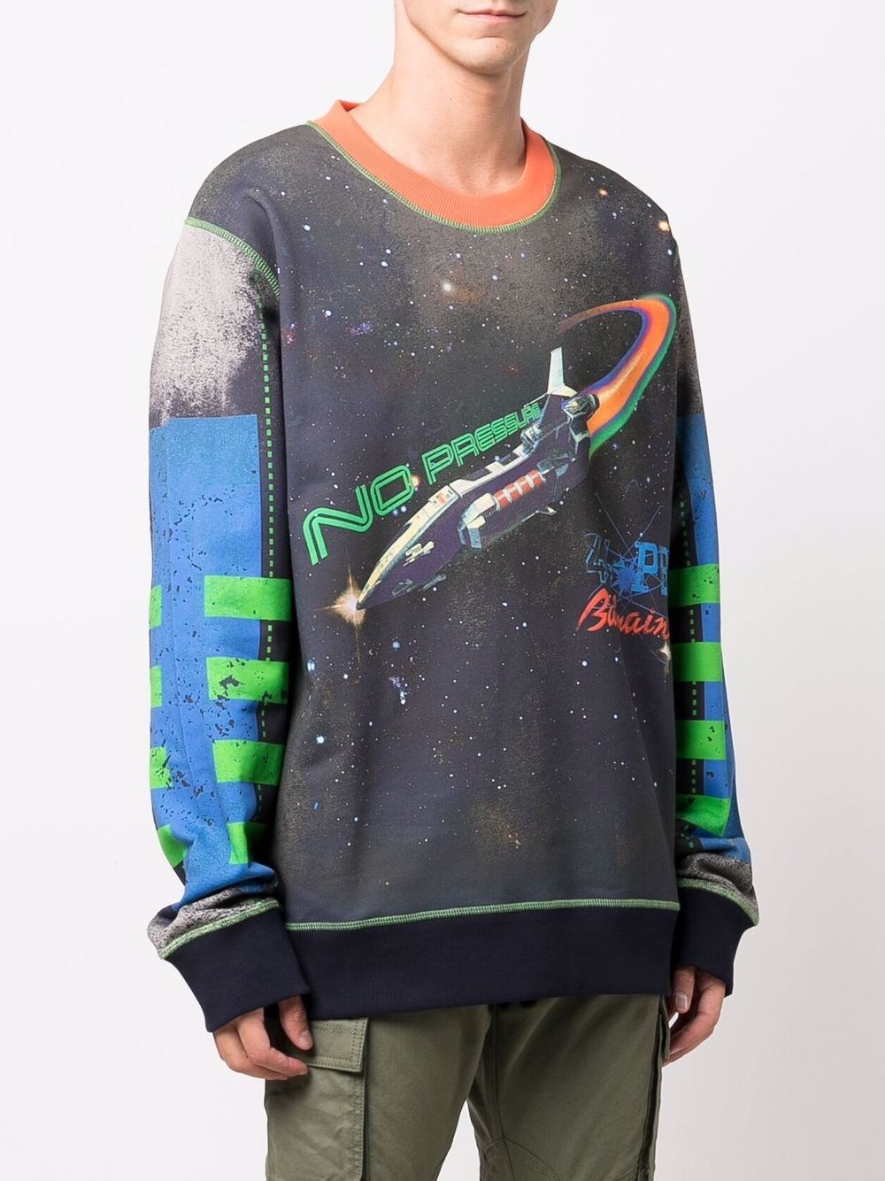 No Pressure spaceship sweatshirt - 3