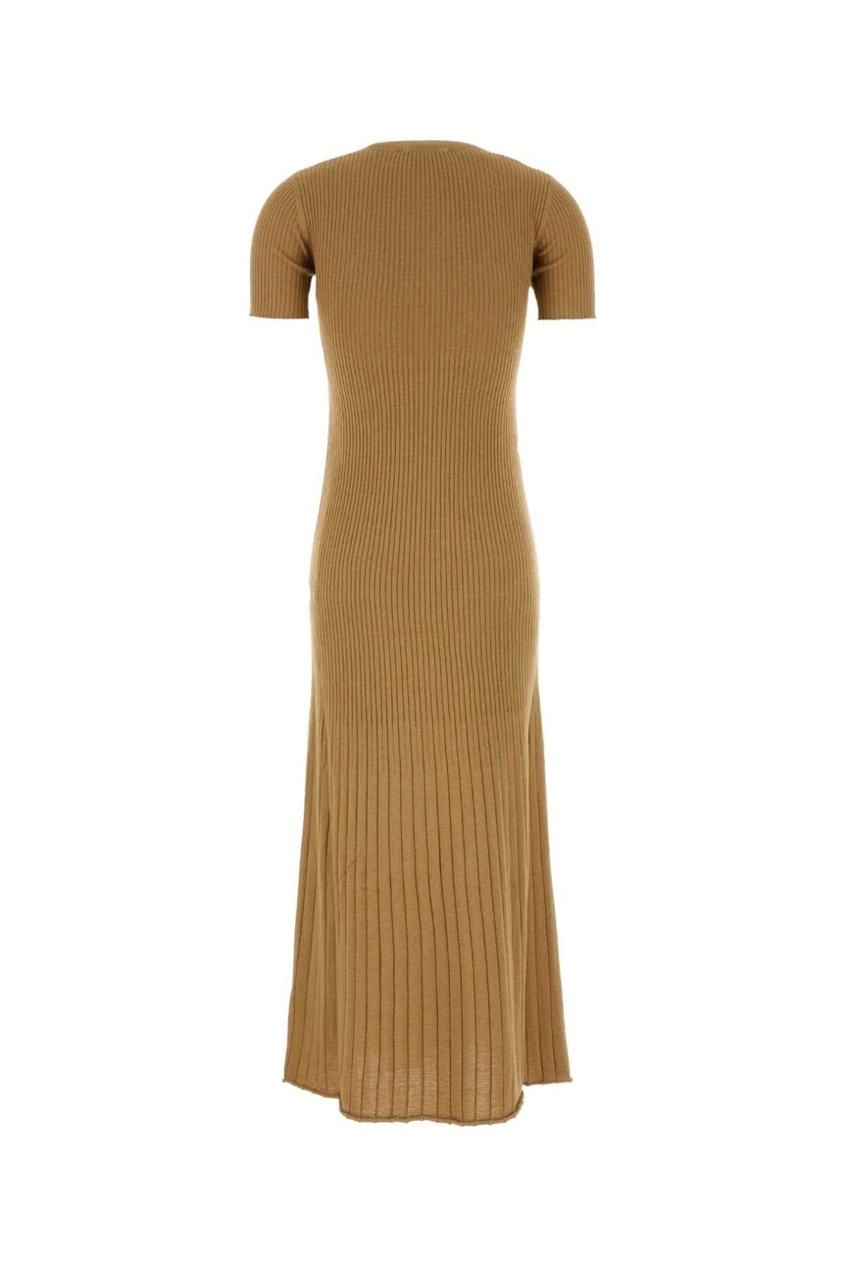 Max Mara Women Camel Silk Blend Europa Dress - 2