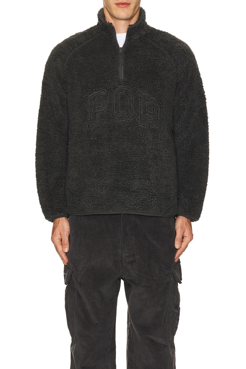 Pop Trading Company Arch Half Zip Fleece Sweater outlook