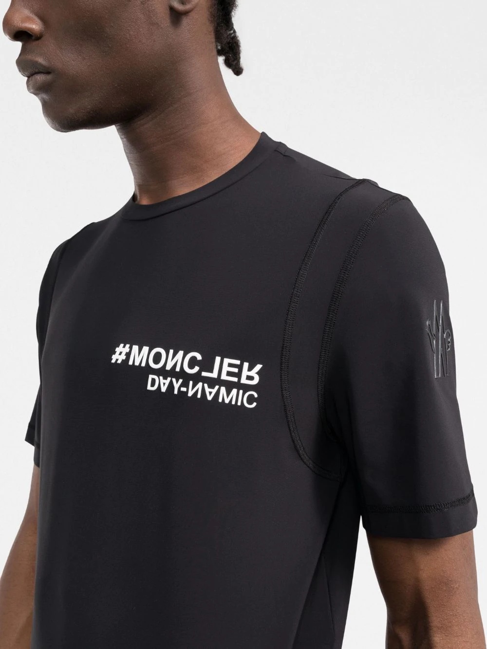 logo-print layered T-shirt - 6