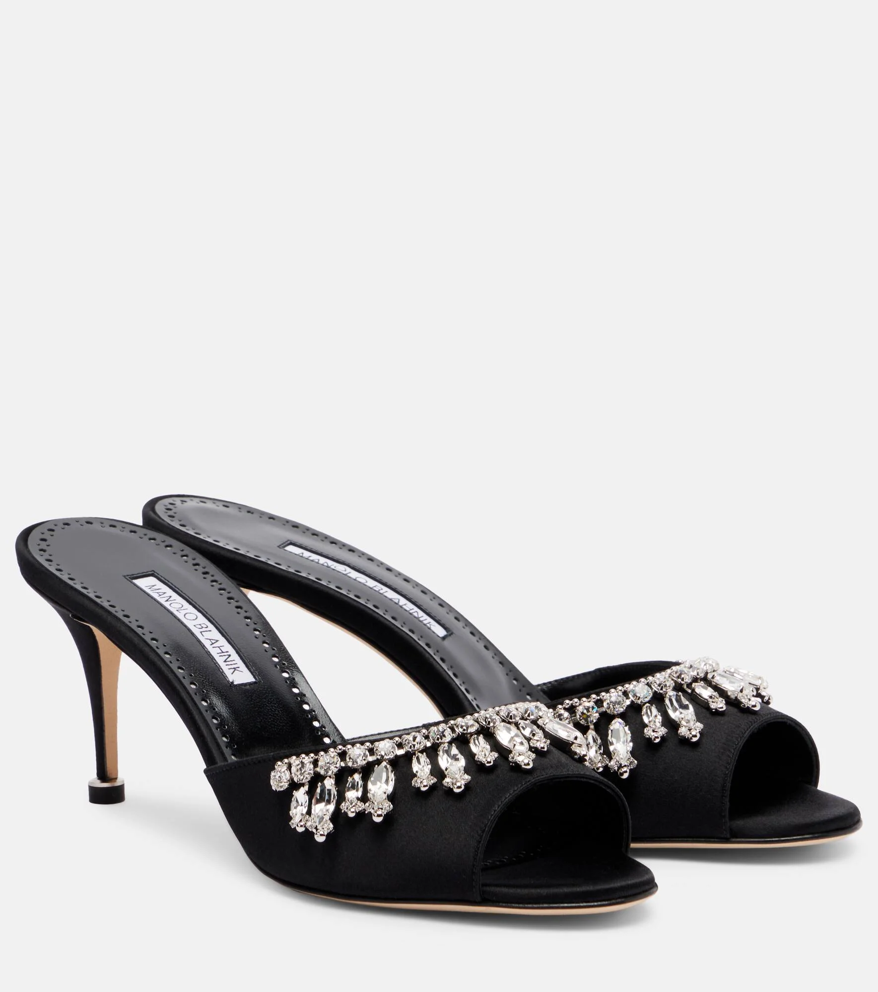 Tulimu 70 embellished satin mules - 1