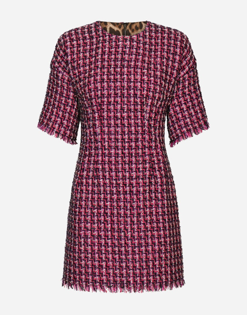 Short tweed fit-and-flare dress 3